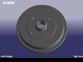 A113502031 - Барабан тормозной amulet (a11)(a15) A113502031 - Барабан тормозной amulet (a11)(a15)