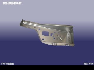 M115300450DY - Панель кузова м11 передняя l под фару M115300450DY - Панель кузова м11 передняя l под фару