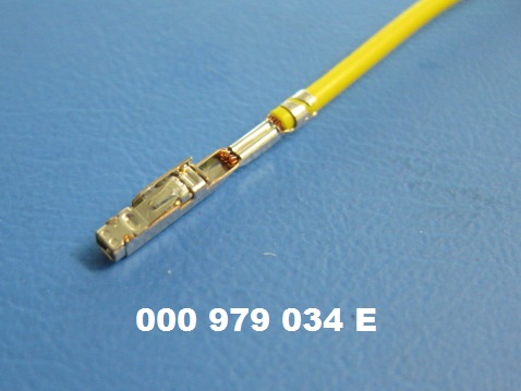 000979034E - Провод (сечение 0.5 mm) c 2-мя плоскими разъемами (мама) 1.5 mm 000979034E - Провод (сечение 0.5 mm) c 2-мя плоскими разъемами (мама) 1.5 mm
