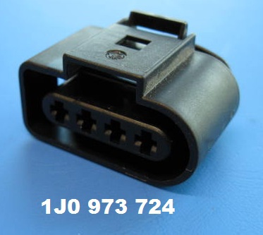 1J0973724 - Корпус плоского разъема с фиксатором контактов 1J0973724 - Корпус плоского разъема с фиксатором контактов
