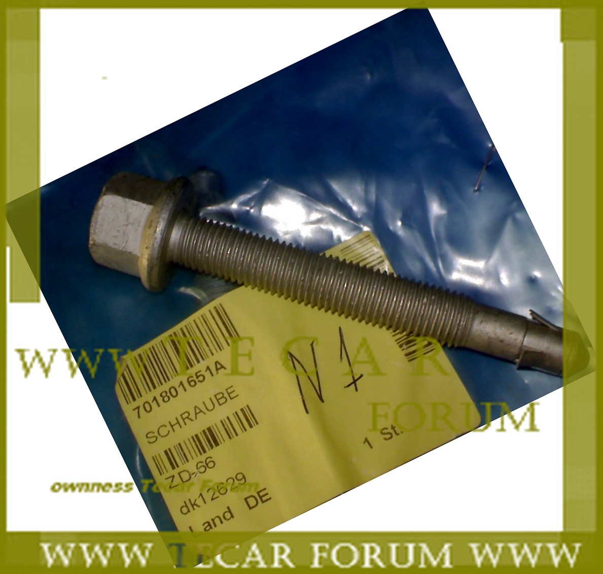 701801651A - Болт крепления запаски 90 mm 701801651A - Болт крепления запаски 90 mm
